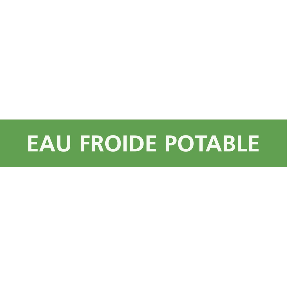PANNEAU EAU FROIDE POTABLE 312X52MM (10 ADHESIFS TUYAUTERIE) TALIAPLAST - 730169