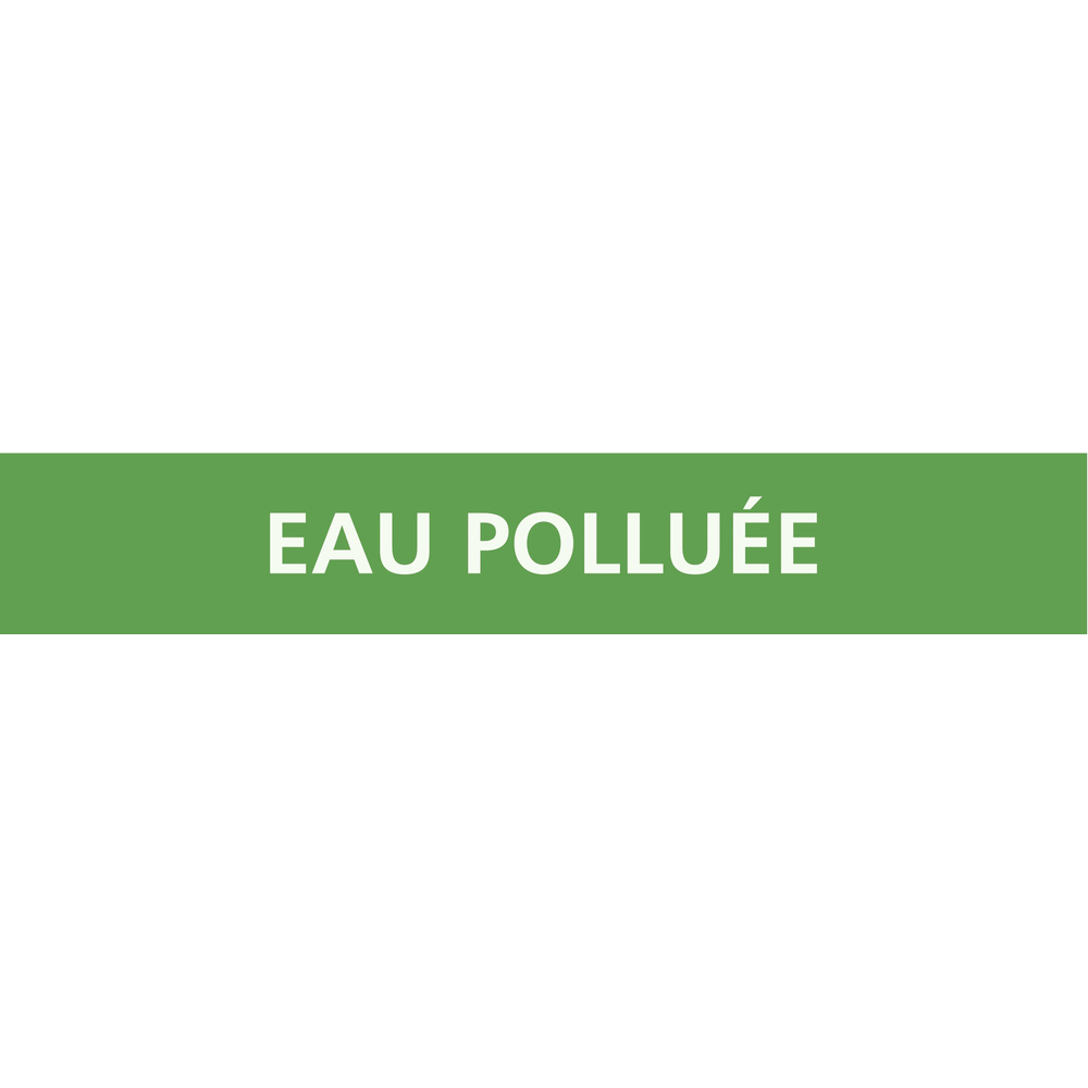 PANNEAU EAU POLLUÉE 312X52MM (10 ADHESIFS POUR TUYAUTERIE) TALIAPLAST - 730185