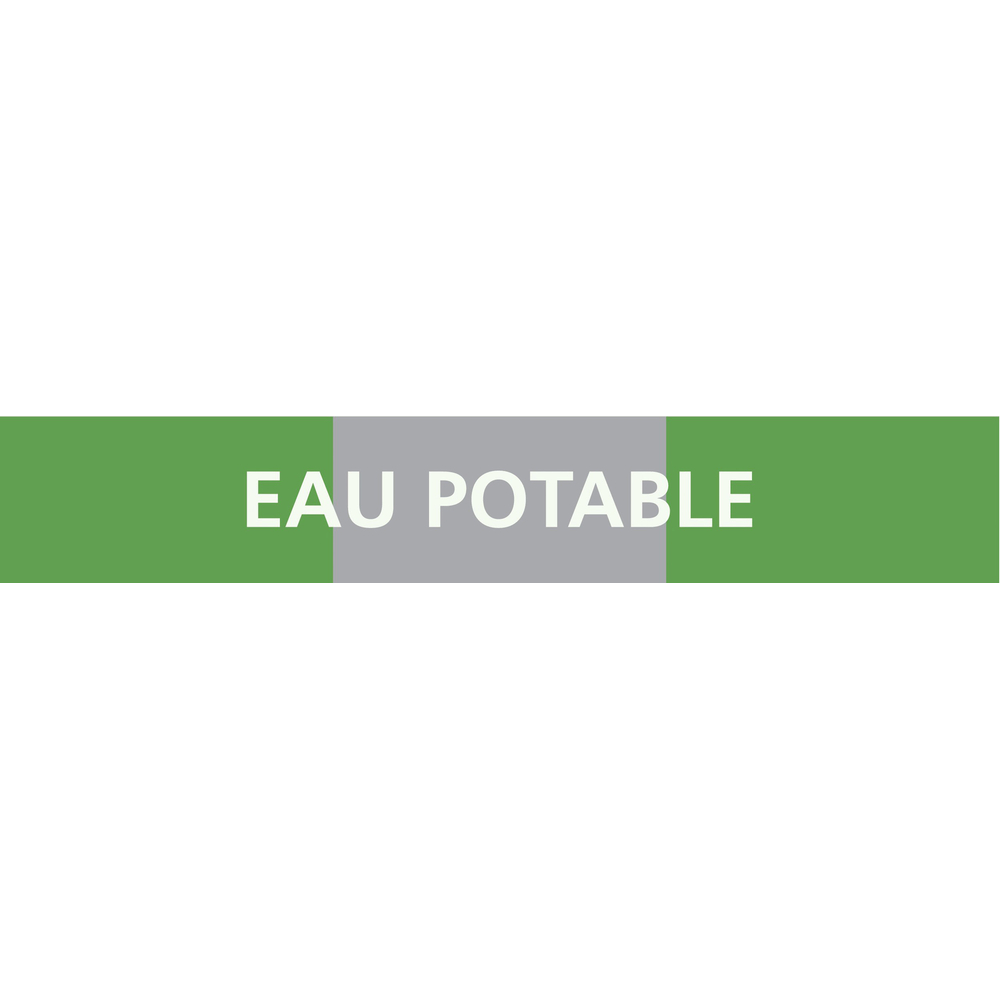 PANNEAU EAU POTABLE 312X52MM (10 ADHESIFS POUR TUYAUTERIE) TALIAPLAST - 730186