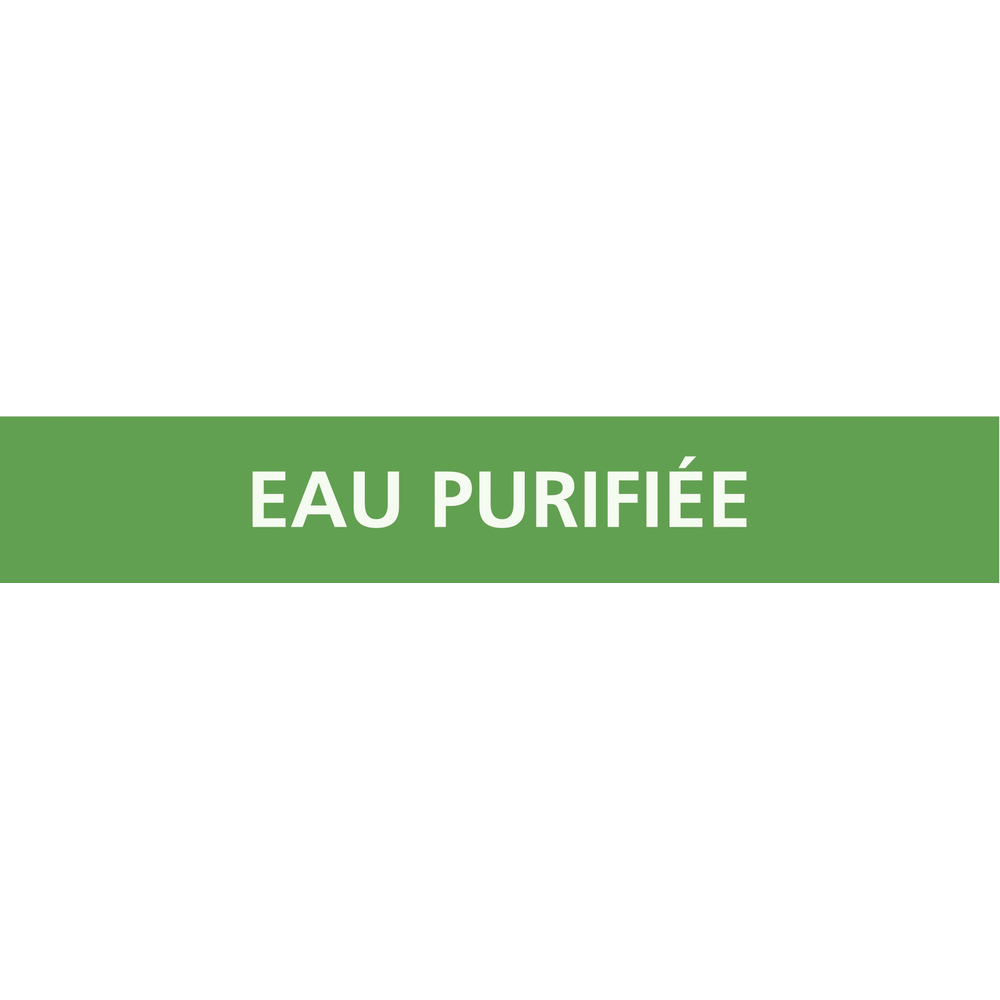 PANNEAU EAU PURIFIÉE 312X52MM (10 ADHESIFS POUR TUYAUTERIE) TALIAPLAST - 730188
