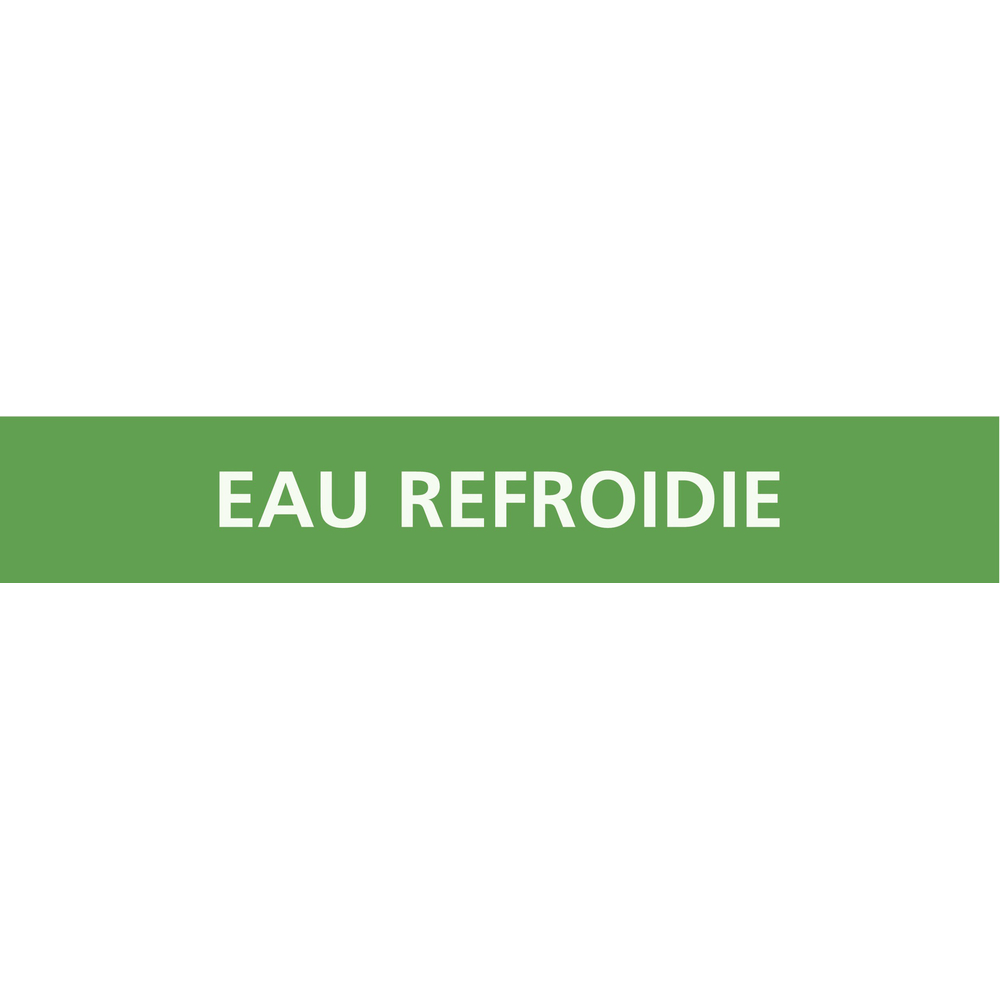Eau refroidie 312x52mm (10 adhesifs pour tuyauterie)