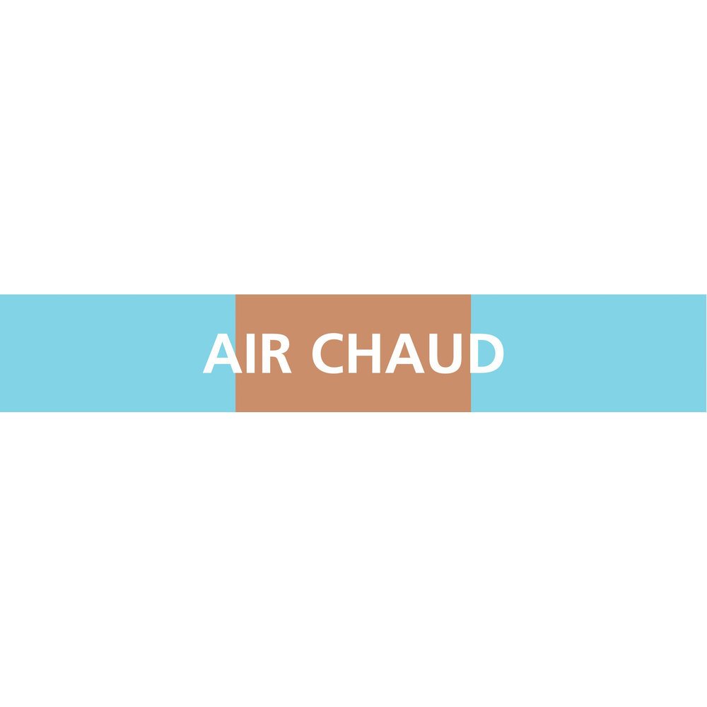 PANNEAU AIR CHAUD 312X52MM (10 ADHESIFS POUR TUYAUTERIE) TALIAPLAST - 730304