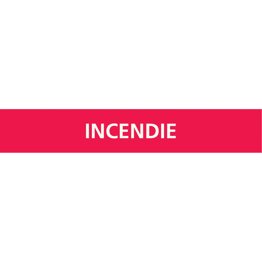 Incendie 312x52mm (10 adhesifs pour tuyauterie) TALIAPLAST - 730401
