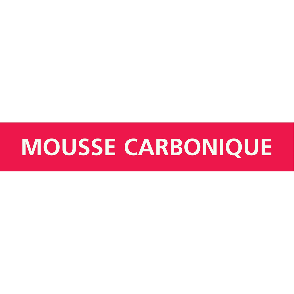 Signalétique de marquage INCENDIE 312X52 Mousse carbonique 312x52mm (10 adhesifs tuyauterie) TALIAPLAST - 730406