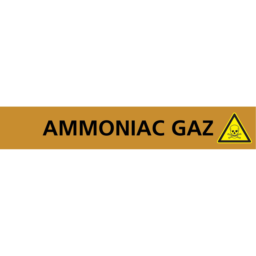 PANNEAU AMMONIAC GAZ 312X52MM (10 ADHESIFS POUR TUYAUTERIE) TALIAPLAST - 730504