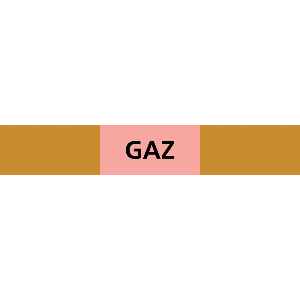 PANNEAU GAZ 312X52MM (10 ADHESIFS POUR TUYAUTERIE) TALIAPLAST - 730521