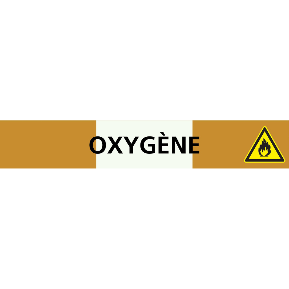 PANNEAU OXYGÈNE 312X52MM (10 ADHESIFS POUR TUYAUTERIE) TALIAPLAST - 730541