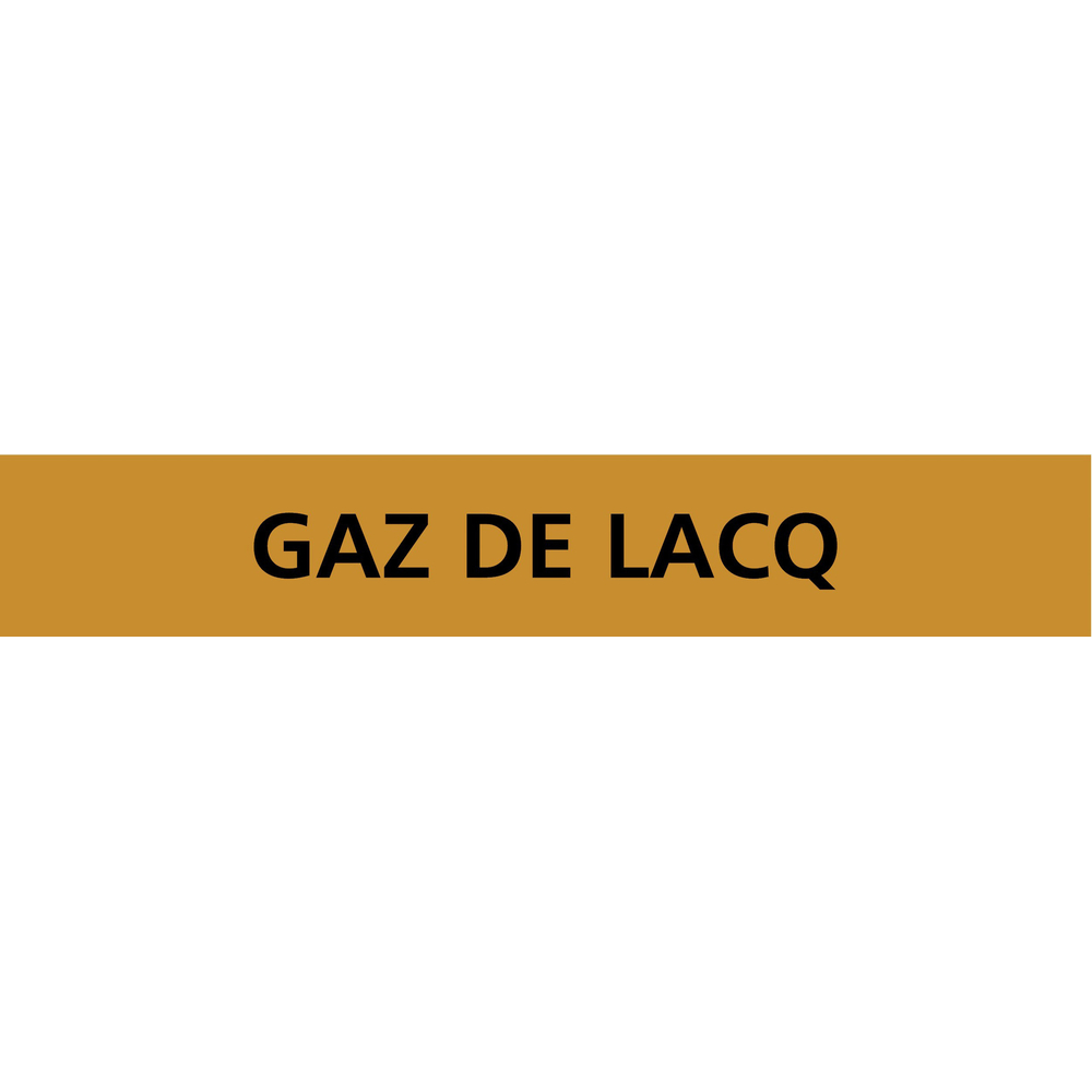 PANNEAU GAZ DE LACQ 312X52MM (10 ADHESIFS POUR TUYAUTERIE) TALIAPLAST - 730550