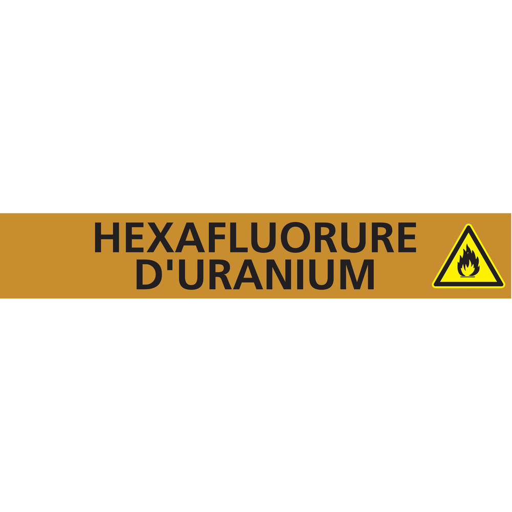HEXAFLUORURE D'URANIUM 312x52mm (10 ADHES. TUYAUTERIE) TALIAPLAST - 730551
