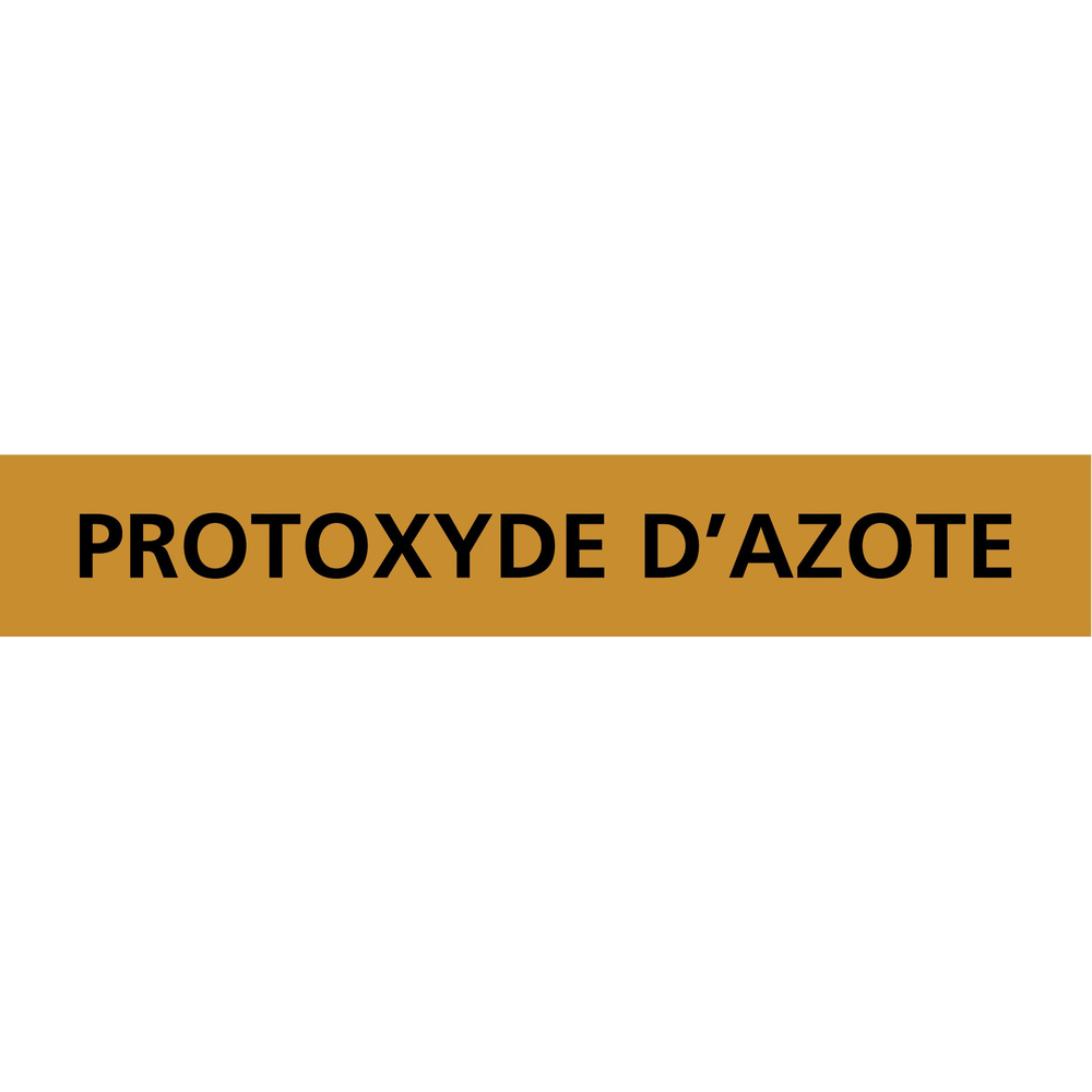 PANNEAU PROTOXYDE D'AZOTE 312X52MM (10 ADHESIFS TUYAUTERIE) TALIAPLAST - 730554