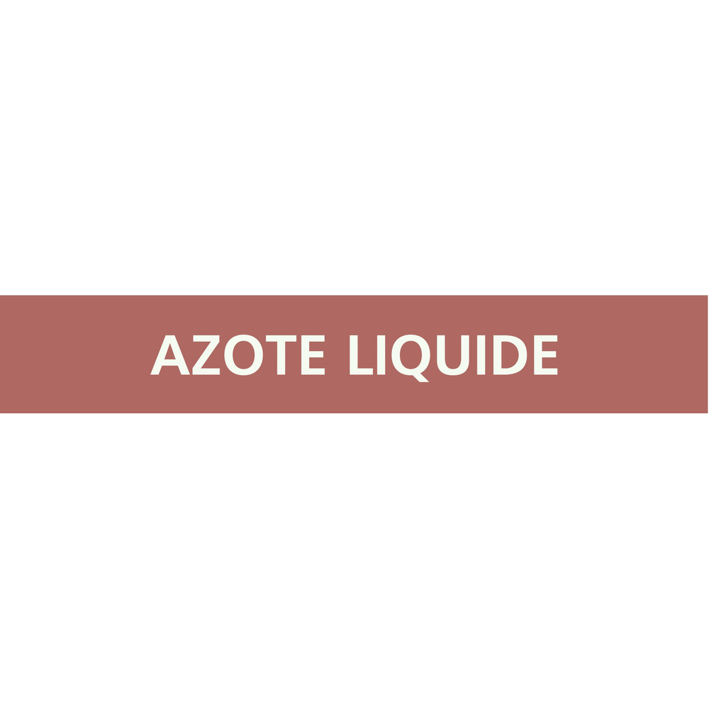 Signalétique de marquage LIQUIDE 312X52 Azote liquide 312x52mm (10 adhesifs pour tuyauterie) TALIAPLAST - 730606