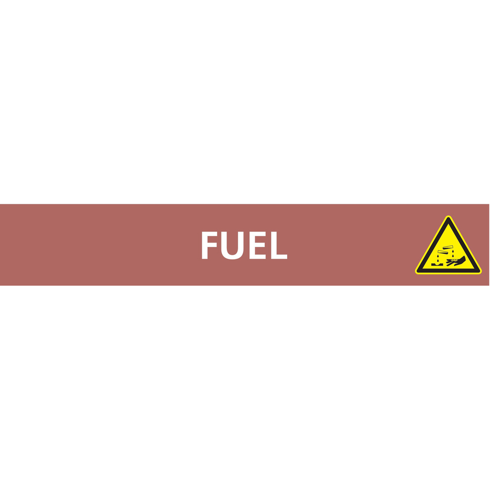 Fuel 312x52mm (10 adhesifs pour tuyauterie) TALIAPLAST - 730616
