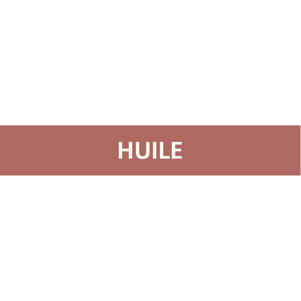 Signalétique de marquage LIQUIDE 312X52 Huile 312x52mm (10 adhesifs pour tuyauterie) TALIAPLAST - 730625