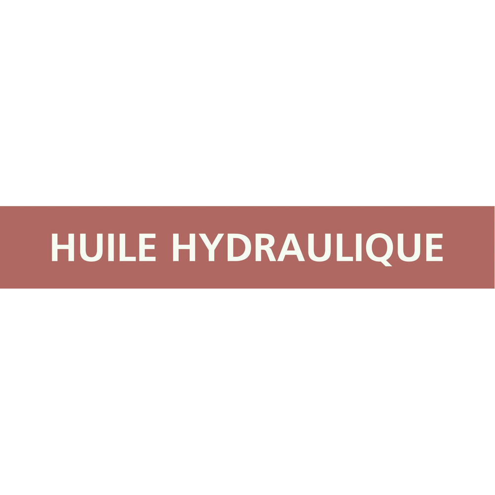 Signalétique de marquage LIQUIDE 312X52 Huile hydraulique 312x52mm (10 adhesifs tuyauterie) TALIAPLAST - 730629