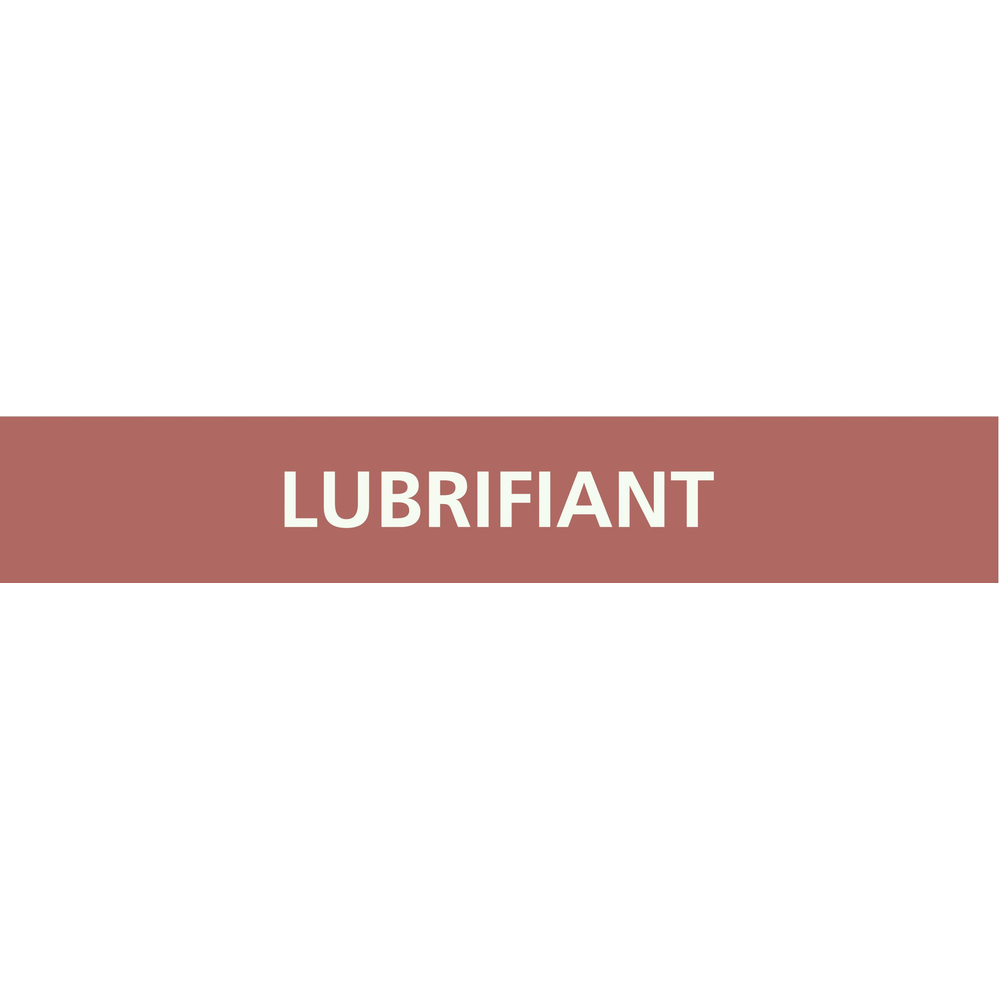 Signalétique de marquage LIQUIDE 312X52 Lubrifiant 312x52mm (10 adhesifs pour tuyauterie) TALIAPLAST - 730636