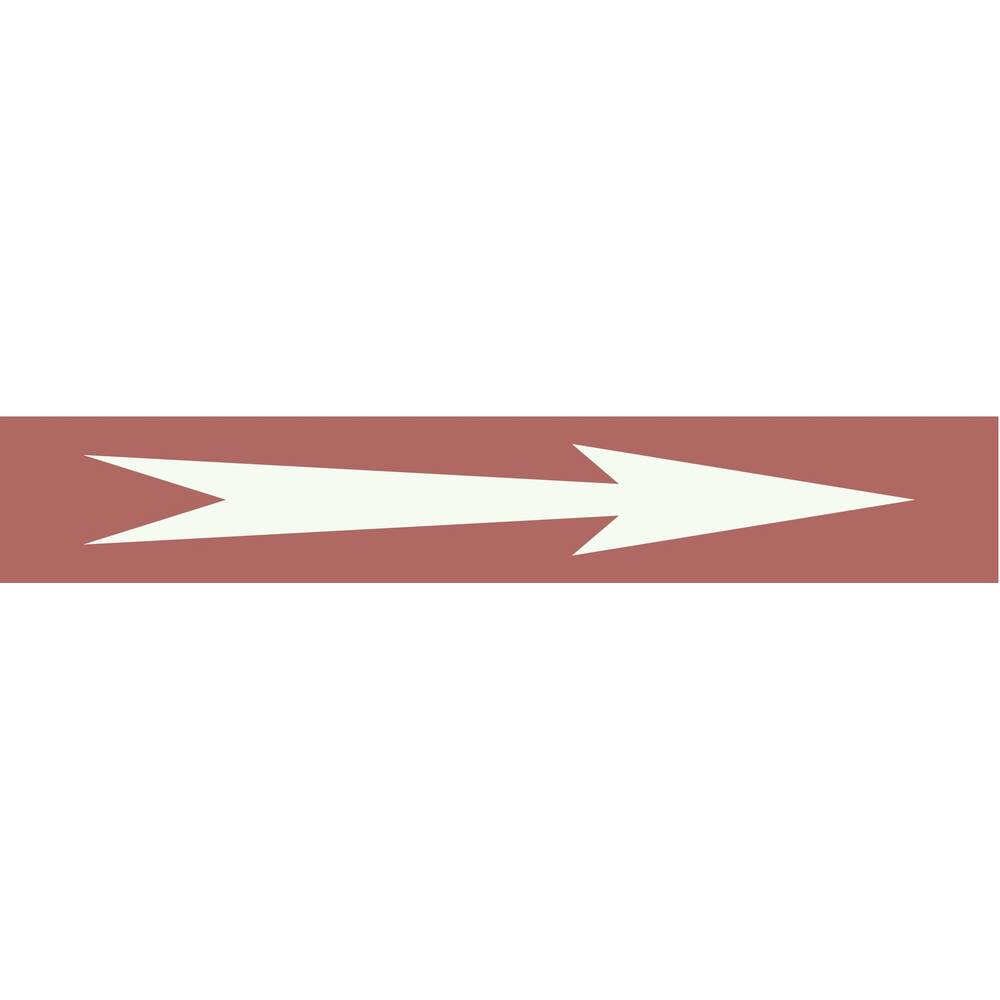 Signalétique de marquage LIQUIDE 312X52 Flèche 312x52mm (10 adhesifs pour tuyauterie) TALIAPLAST - 730637