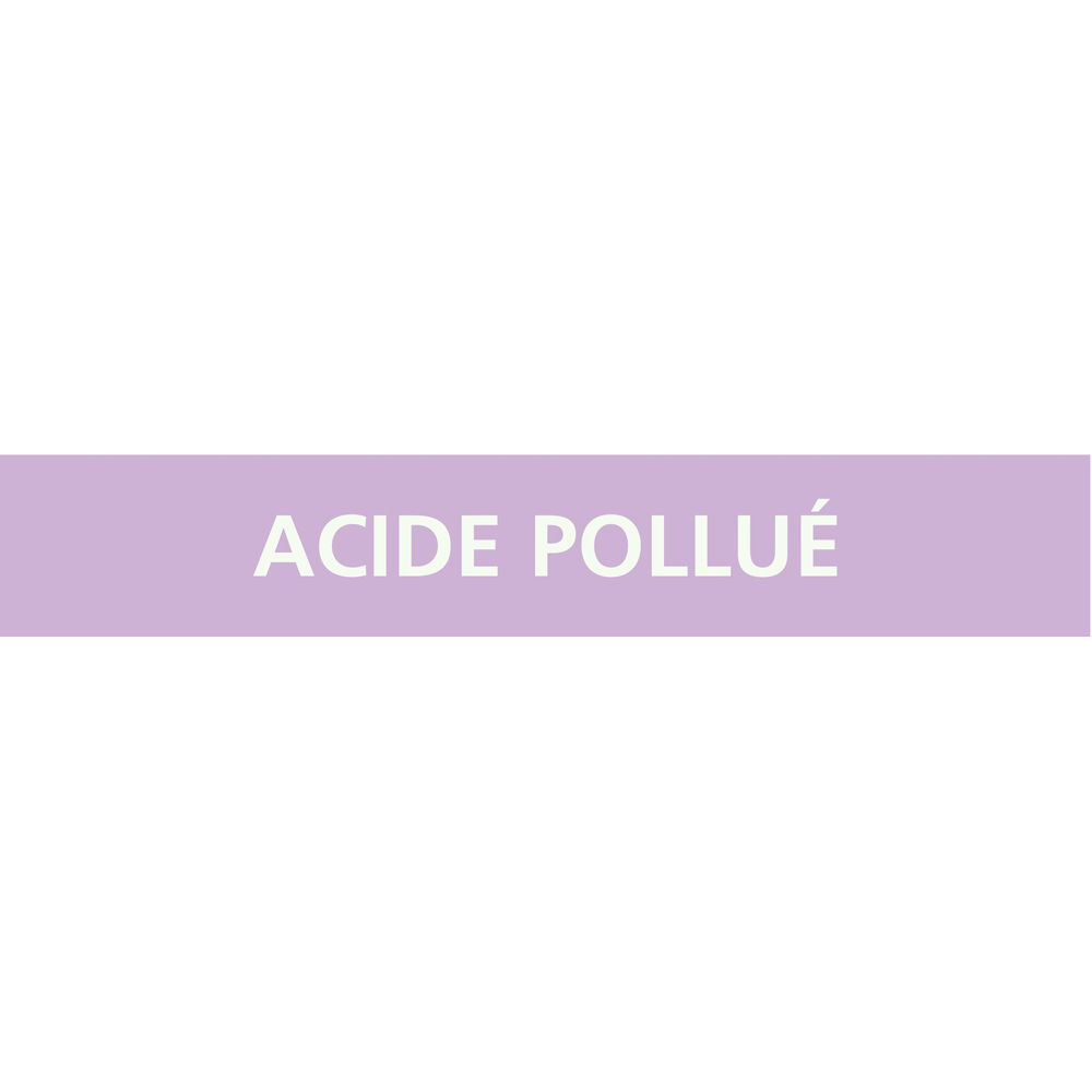 Signalétique de marquage ACIDE 312X52 Acide pollué 312x52mm (10 adhesifs pour tuyauterie) TALIAPLAST - 730738