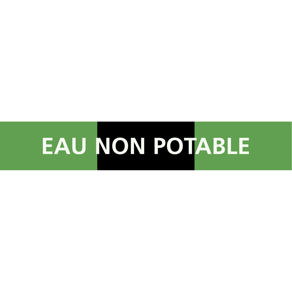 EAU NON POTABLE 312x52mm (10 ADHESIFS POUR TUYAUTERIE) TALIAPLAST - 730815