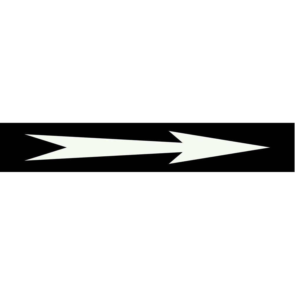 Flèche fond noir 312x52mm (10 adhesifs pour tuyauterie) TALIAPLAST - 730821