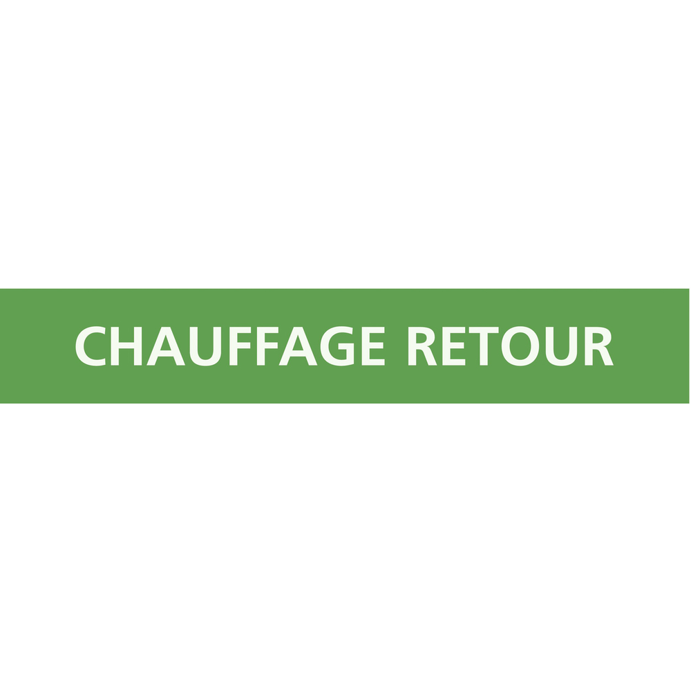 CHAUFFAGE RETOUR 222x37mm (20 ADHESIFS POUR TUYAUTERIE) TALIAPLAST - 731104