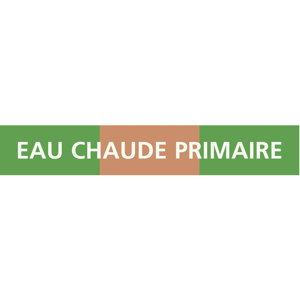 PANNEAU EAU CHAUDE PRIMAIRE 222X37MM (20 ADHESIFS TUYAUTERIE) TALIAPLAST - 731125