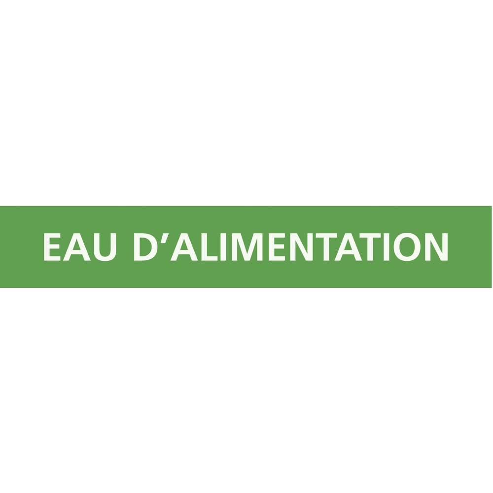 PANNEAU EAU D'ALIMENTATION 222X37MM (20 ADHESIFS TUYAUTERIE) TALIAPLAST - 731135