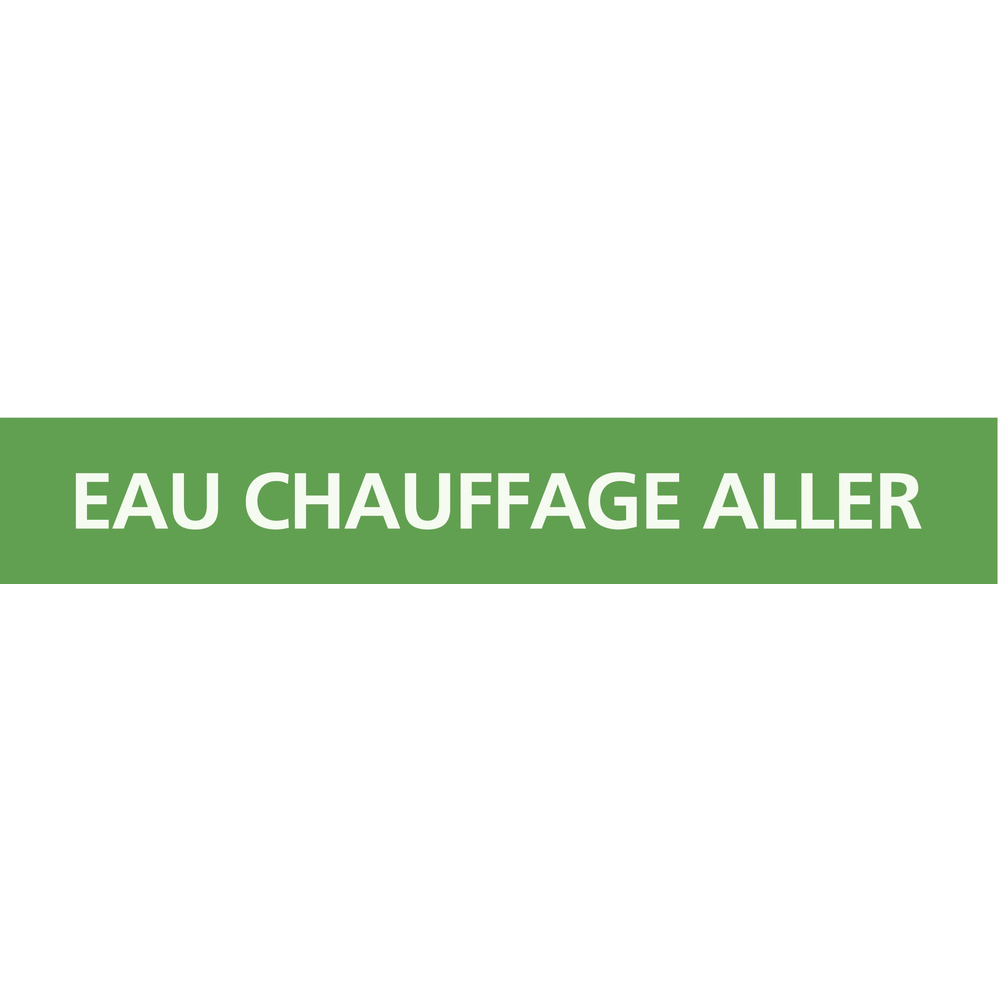 PANNEAU EAU CHAUFFAGE ALLER 222X37MM (20 ADHESIFS TUYAUTERIE) TALIAPLAST - 731136