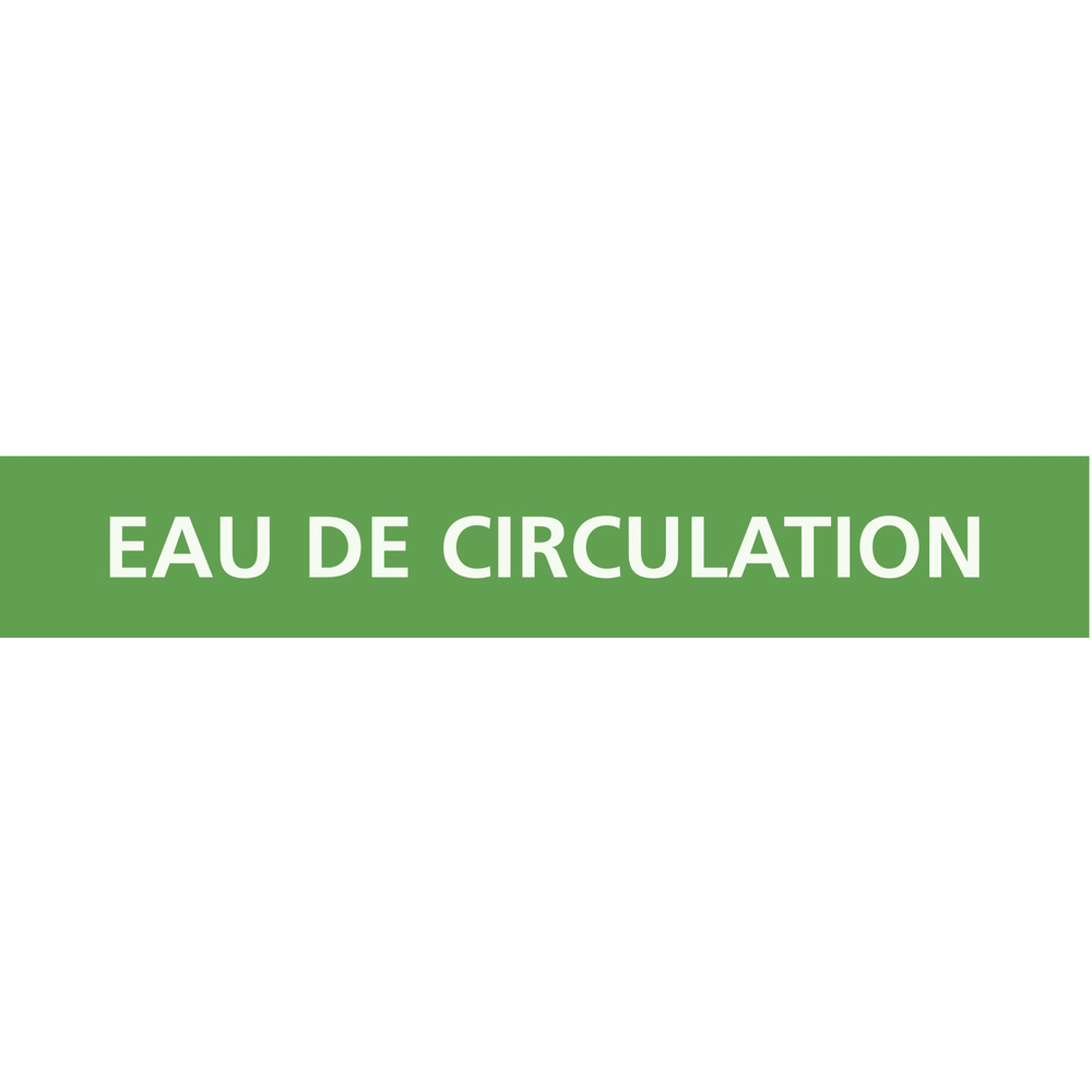 PANNEAU EAU DE CIRCULATION 222X37MM (20 ADHESIFS TUYAUTERIE) TALIAPLAST - 731140