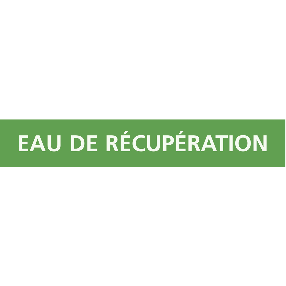 PANNEAU EAU DE RÉCUPÉRATION 222X37MM (20 ADHESIFS TUYAUTERIE) TALIAPLAST - 731146