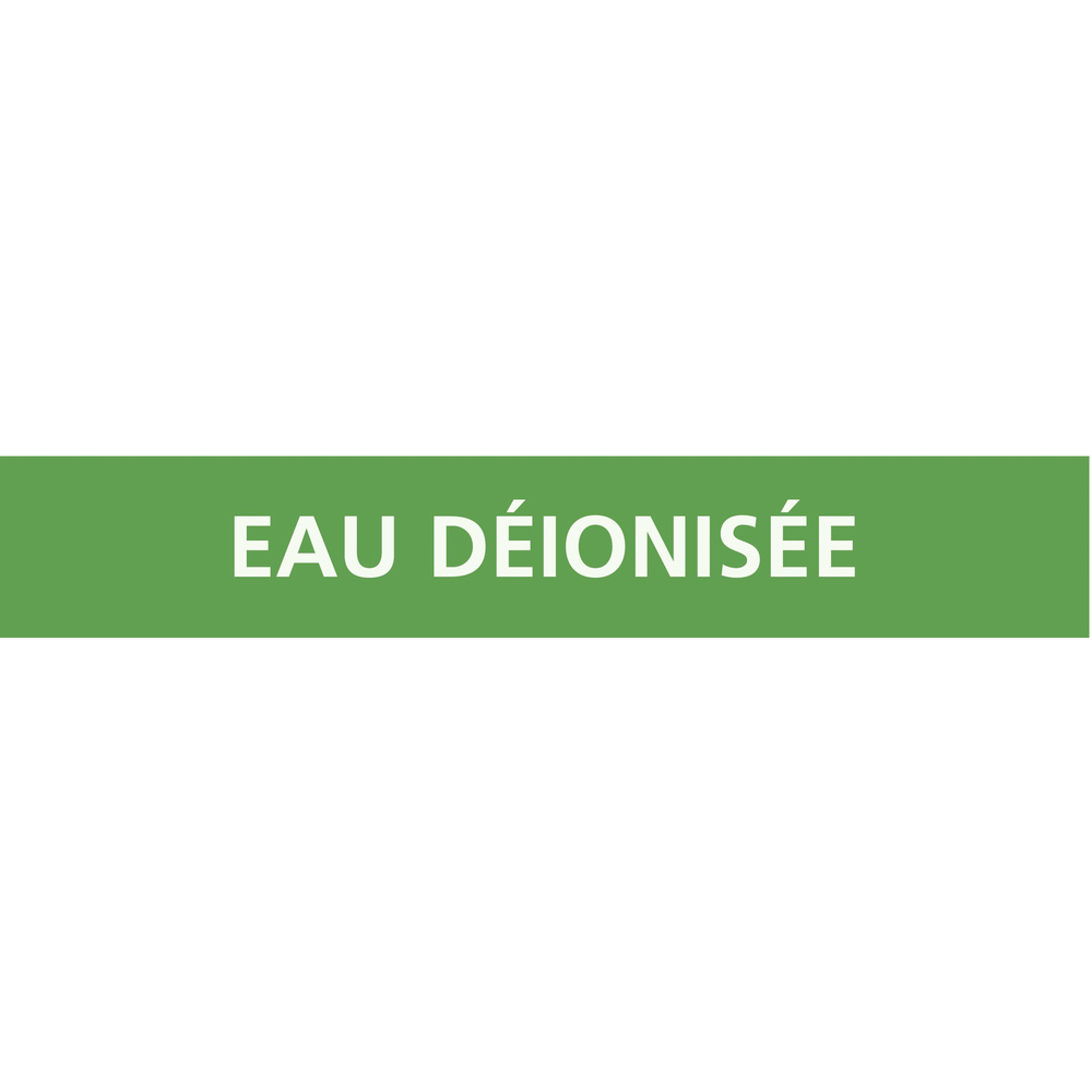 PANNEAU EAU DÉIONISÉE 222X37MM (20 ADHESIFS POUR TUYAUTERIE) TALIAPLAST - 731155