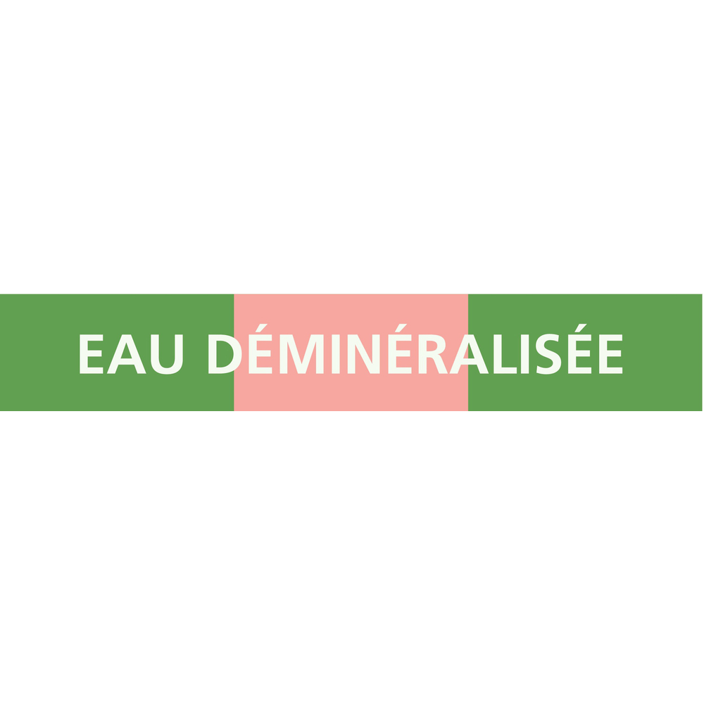 PANNEAU EAU DÉMINÉRALISÉE 222X37MM (20 ADHESIFS TUYAUTERIE) TALIAPLAST - 731156