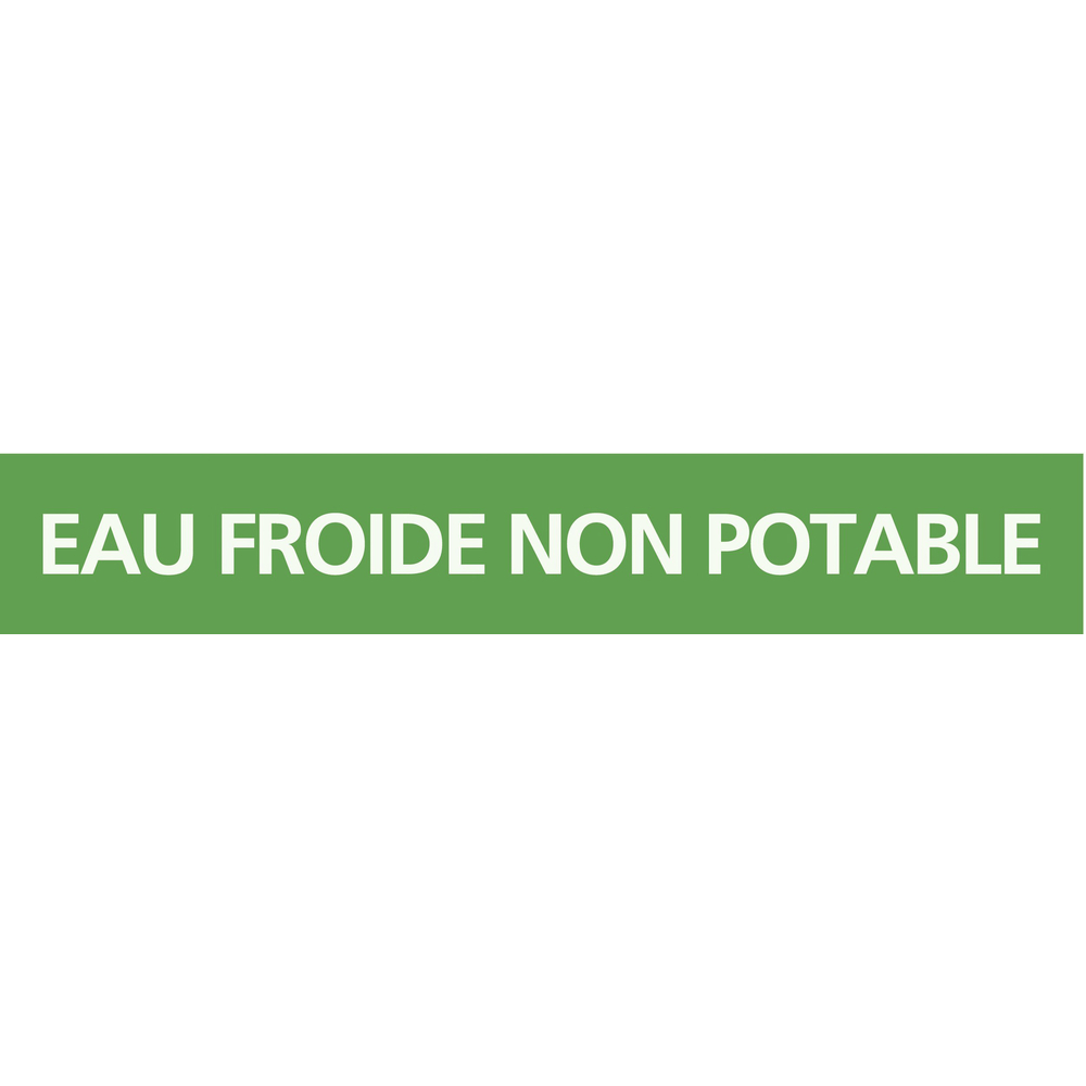 EAU FROIDE NON POTABLE 222x37mm (20 ADHES. TUYAUTERIE) TALIAPLAST - 731168