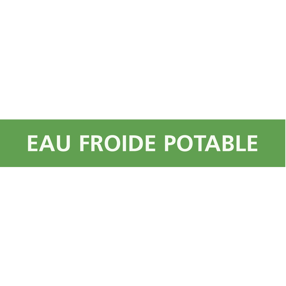 PANNEAU EAU FROIDE POTABLE 222X37MM (20 ADHESIFS TUYAUTERIE) TALIAPLAST - 731169
