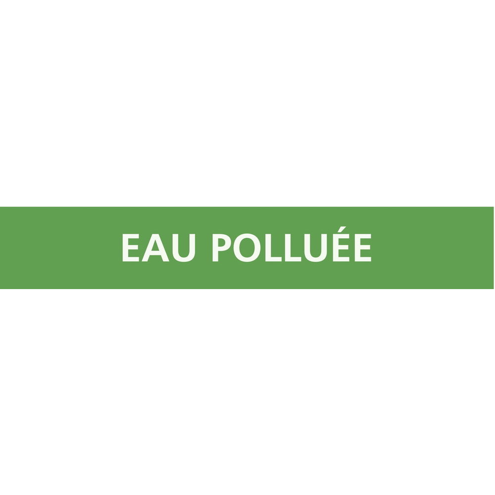 PANNEAU EAU POLLUÉE 222X37MM (20 ADHESIFS POUR TUYAUTERIE) TALIAPLAST - 731185