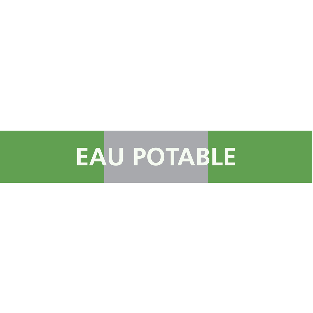 PANNEAU EAU POTABLE 222X37MM (20 ADHESIFS POUR TUYAUTERIE) TALIAPLAST - 731186