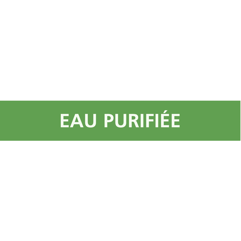PANNEAU EAU PURIFIÉE 222X37MM (20 ADHESIFS POUR TUYAUTERIE) TALIAPLAST - 731188