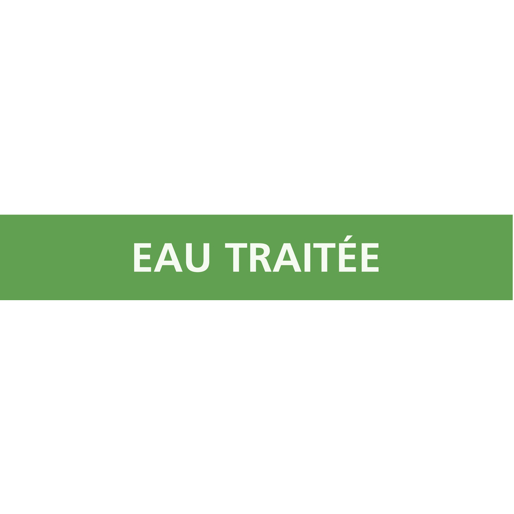Eau traitée 222x37mm (20 adhesifs pour tuyauterie) TALIAPLAST - 731198