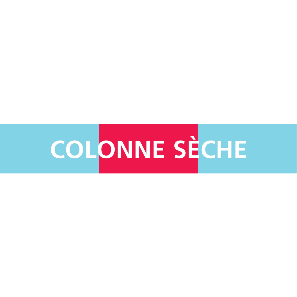 PANNEAU COLONNE SÈCHE 222X37MM (20 ADHESIFS POUR TUYAUTERIE) TALIAPLAST - 731335