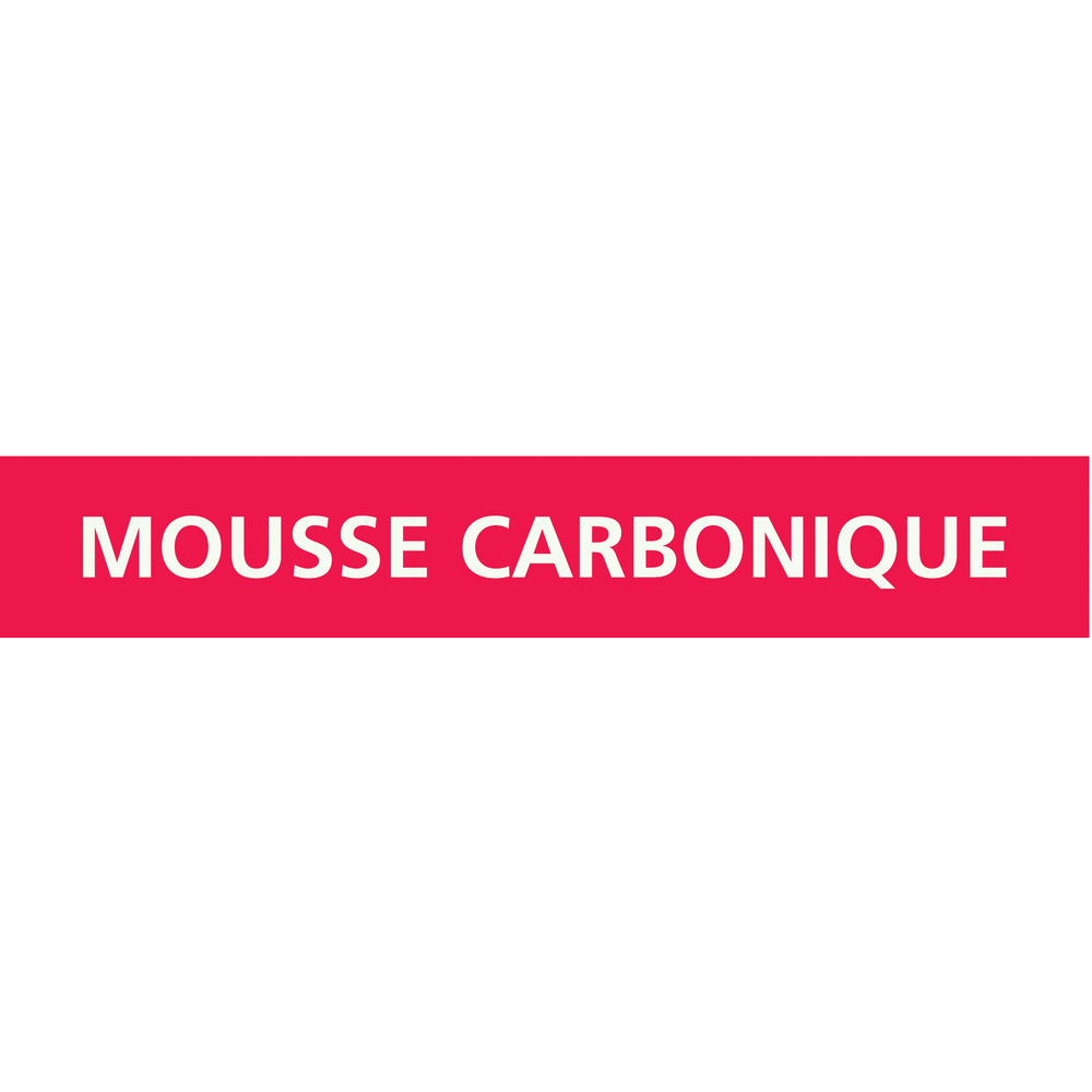 Signalétique de marquage INCENDIE 222X37 Mousse carbonique 222x37mm (20 adhesifs tuyauterie) TALIAPLAST - 731406