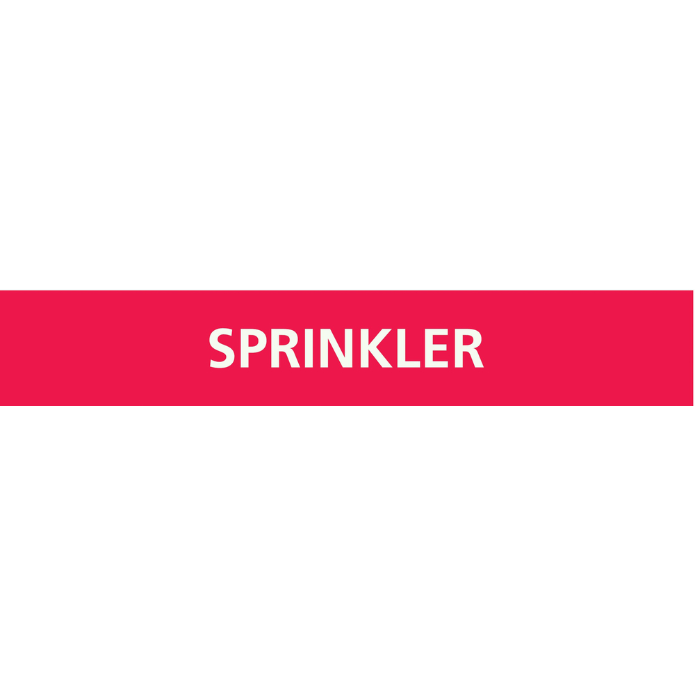 Signalétique de marquage INCENDIE 222X37 Sprinkler 222x37mm (20 adhesifs pour tuyauterie) TALIAPLAST - 731409