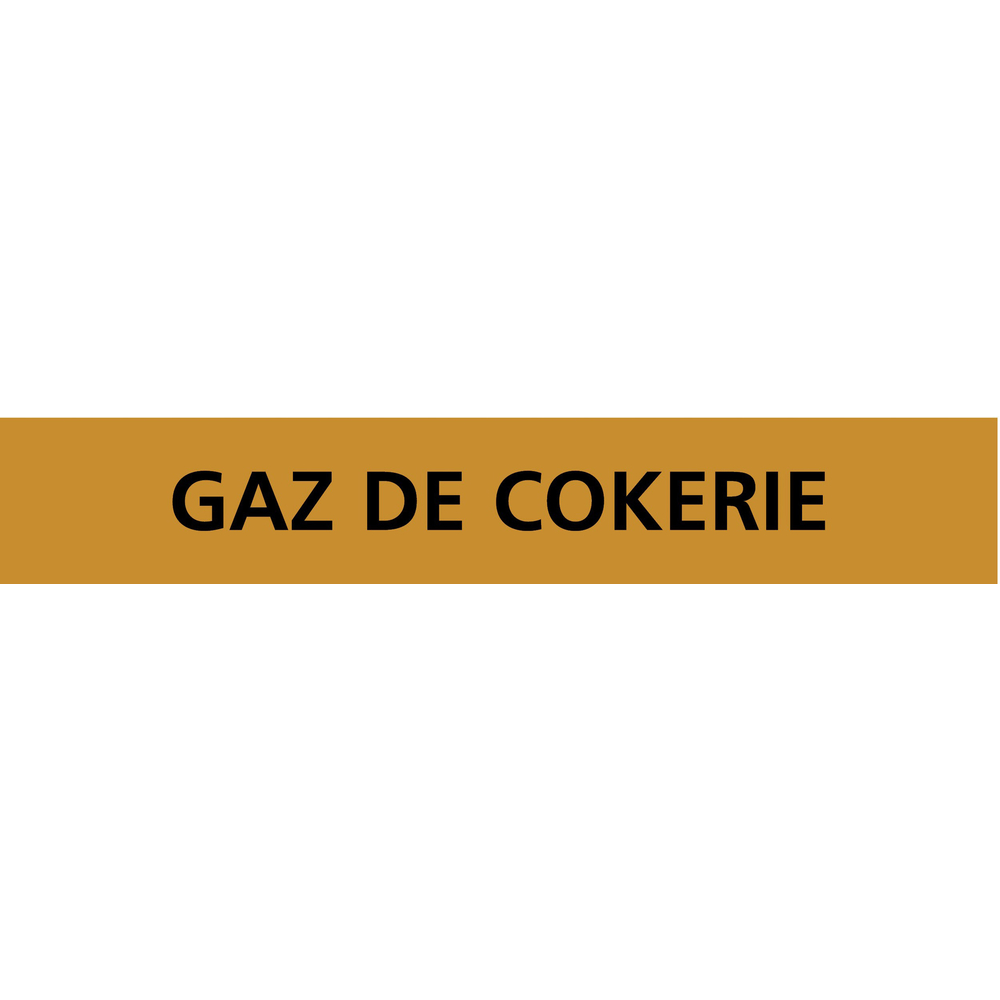 PANNEAU GAZ DE COKERIE 222X37MM (20 ADHESIFS POUR TUYAUTERIE) TALIAPLAST - 731523