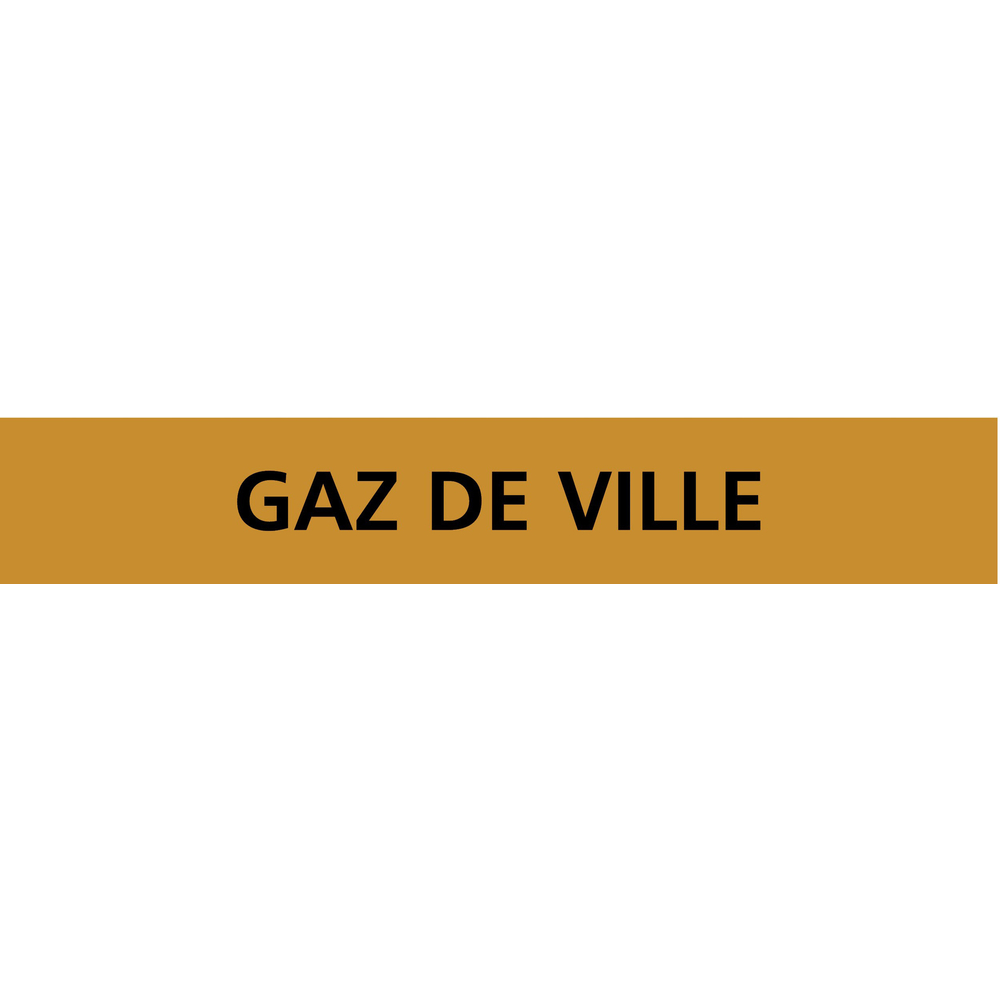 PANNEAU GAZ DE VILLE 222X37MM (20 ADHESIFS POUR TUYAUTERIE) TALIAPLAST - 731525