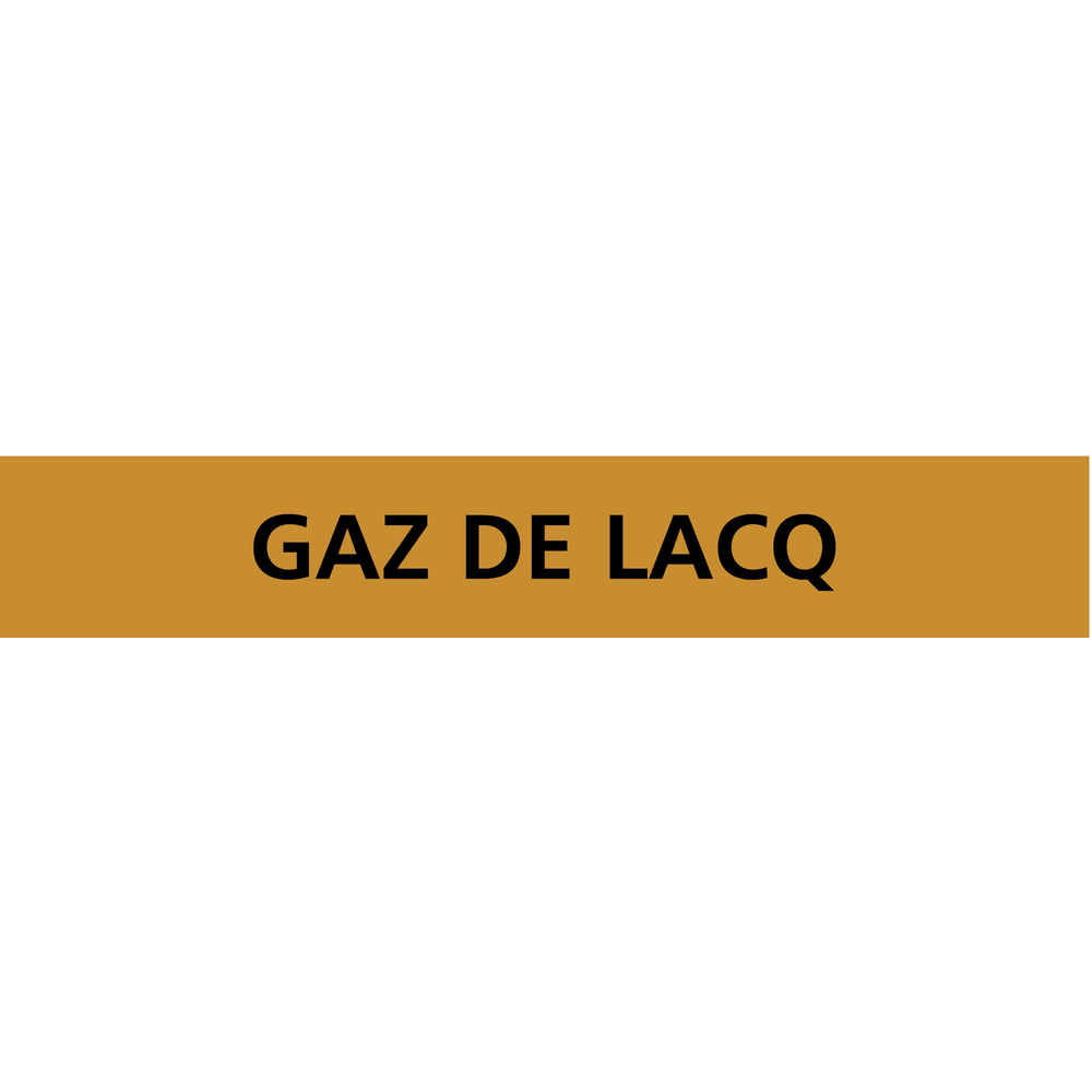 PANNEAU GAZ DE LACQ 222X37MM (20 ADHESIFS POUR TUYAUTERIE) TALIAPLAST - 731550