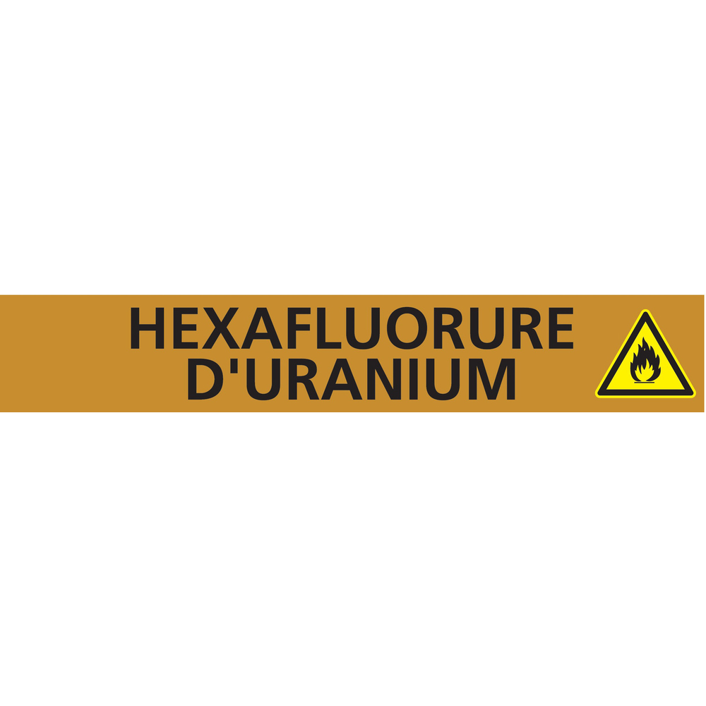 HEXAFLUORURE D'URANIUM 222x37mm (20 ADHES. TUYAUTERIE) TALIAPLAST - 731551