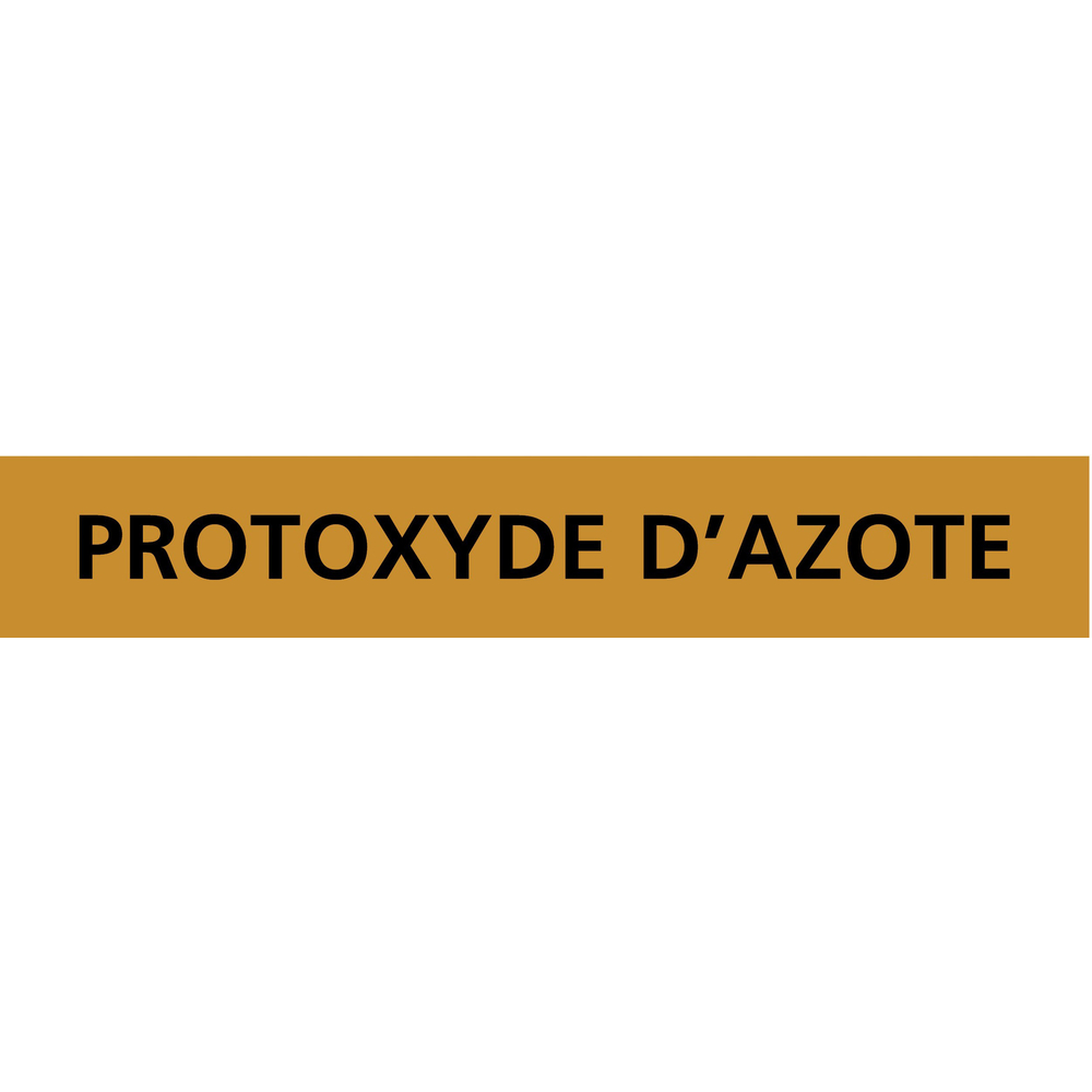 PANNEAU PROTOXYDE D'AZOTE 222X37MM (20 ADHESIFS TUYAUTERIE) TALIAPLAST - 731554