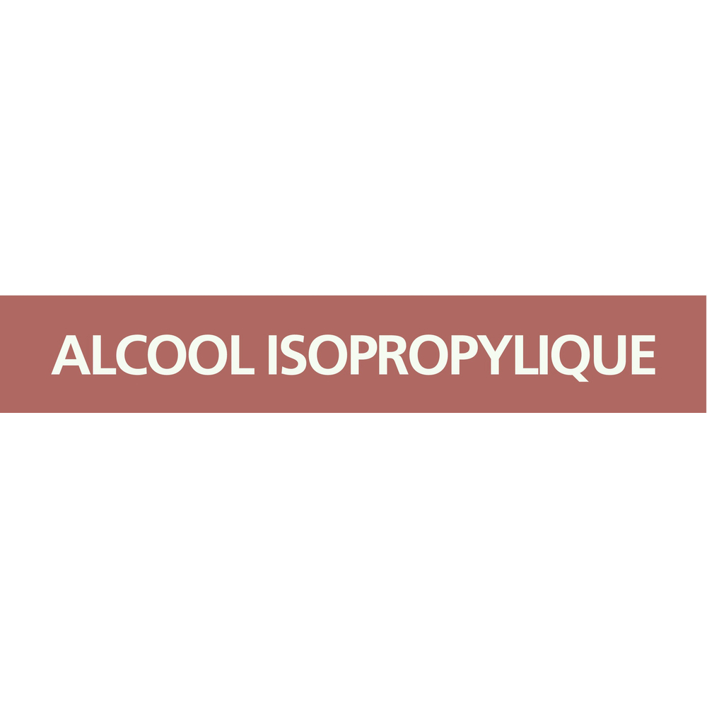 Signalétique de marquage LIQUIDE 222X37 Alcool isopropylique 222x37mm (20 adhesifs tuyauterie) TALIAPLAST - 731605