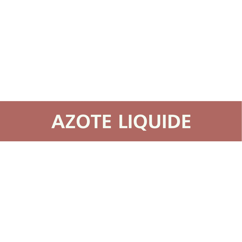 Signalétique de marquage LIQUIDE 222X37 Azote liquide 222x37mm (20 adhesifs pour tuyauterie) TALIAPLAST - 731606
