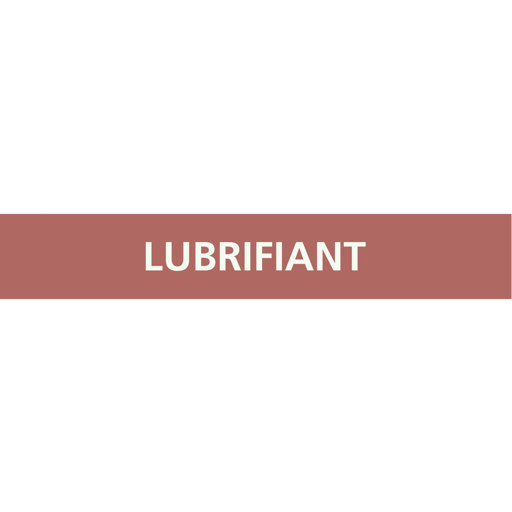 Signalétique de marquage LIQUIDE 222X37 Lubrifiant 222x37mm (20 adhesifs pour tuyauterie) TALIAPLAST - 731636