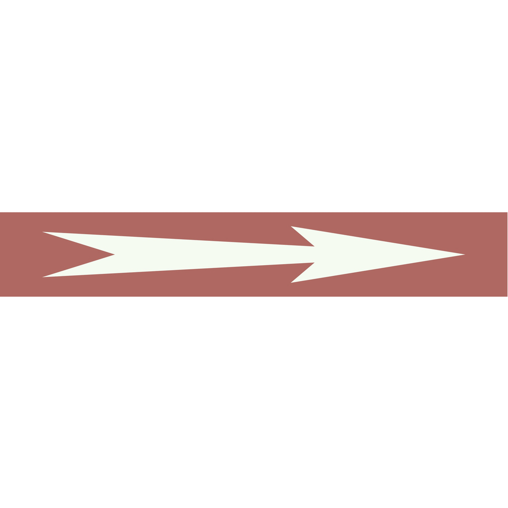 Signalétique de marquage LIQUIDE 222X37 Flèche 222x37mm (20 adhesifs pour tuyauterie) TALIAPLAST - 731637