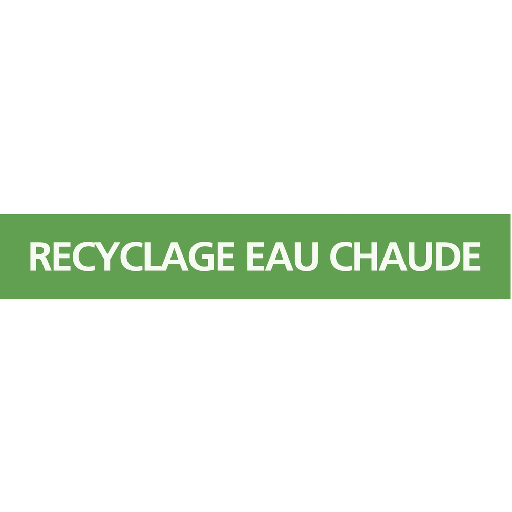 Recyclage eau chaude 222x37mm (20 adhesifs tuyauterie) TALIAPLAST - 731805
